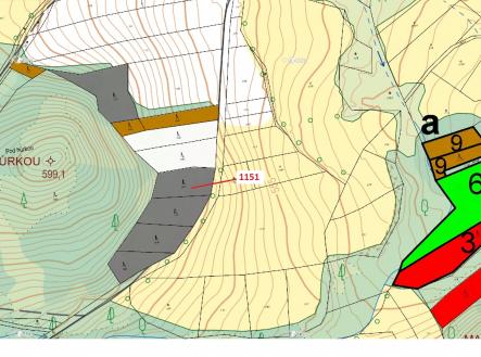 Prodej pozemku, les, 1 331 m²