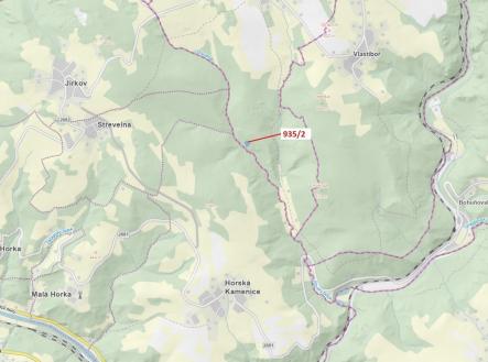 Prodej pozemku, les, 1 684 m²