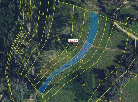 Prodej pozemku, les, 2 318 m²