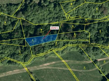 Prodej pozemku, les, 680 m²