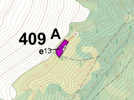 Prodej pozemku, les, 1 403 m²
