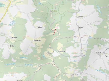 Prodej pozemku, les, 1 367 m²