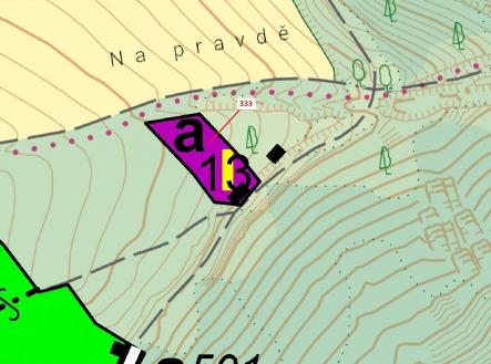 Prodej pozemku, les, 1 367 m²