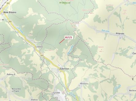 Prodej pozemku, les, 815 m²