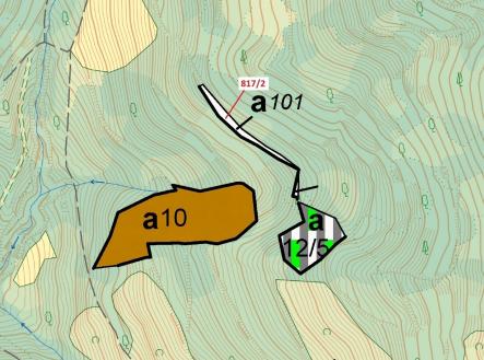 Prodej pozemku, les, 815 m²