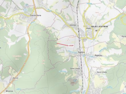 Prodej pozemku, les, 316 m²