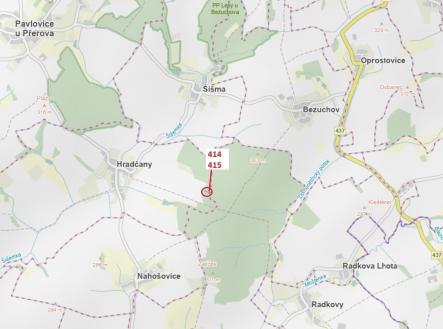 Prodej pozemku, les, 975 m²