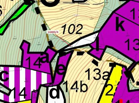 Prodej pozemku, les, 173 m²