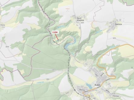 Prodej pozemku, les, 1 489 m²