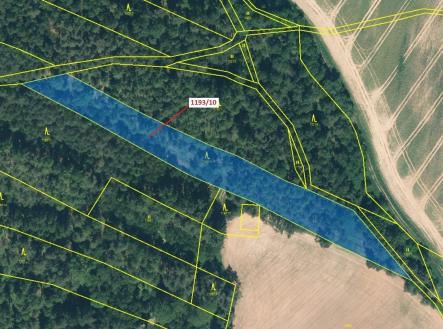 Prodej pozemku, les, 4 694 m²