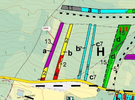 Prodej pozemku, les, 4 076 m²