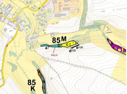 Prodej pozemku, les, 1 397 m²