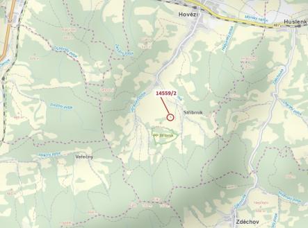 Prodej pozemku, les, 605 m²