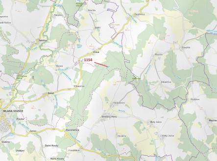 Prodej pozemku, les, 2 384 m²