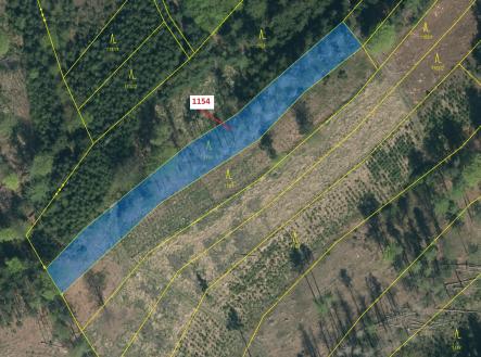 Prodej pozemku, les, 2 384 m²