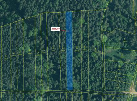 Prodej pozemku, les, 1 729 m²