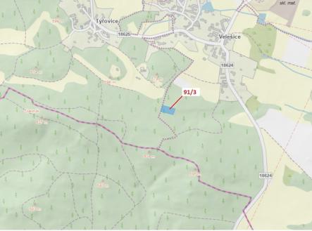 Prodej pozemku, les, 1 958 m²