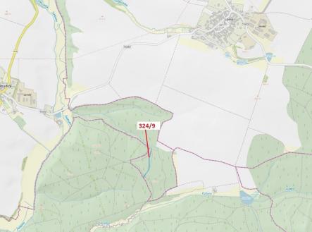 Prodej pozemku, les, 1 978 m²