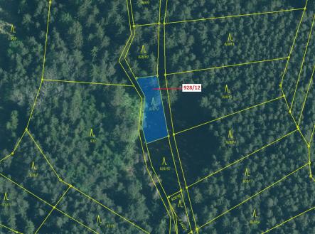 Prodej pozemku, les, 418 m²