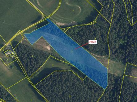 Prodej pozemku, les, 27 787 m²