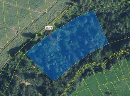 Prodej pozemku, les, 7 263 m²