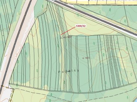 Prodej pozemku, les, 4 949 m²