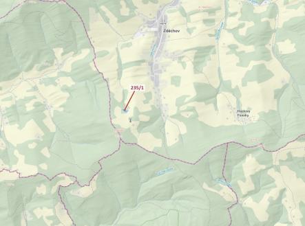 Prodej pozemku, les, 2 467 m²