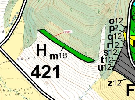 Prodej pozemku, les, 3 001 m²