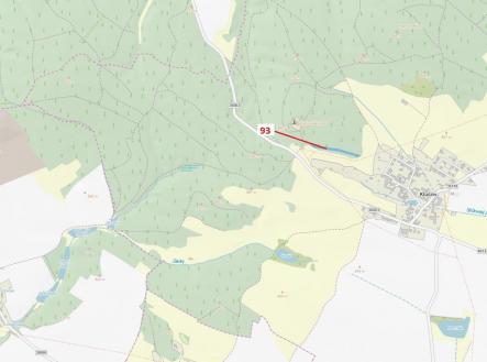 Prodej pozemku, les, 3 316 m²