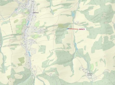 Prodej pozemku, les, 1 036 m²