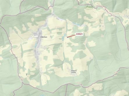 Prodej pozemku, les, 1 022 m²