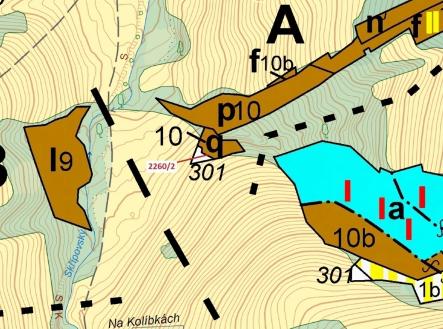 Prodej pozemku, les, 1 022 m²