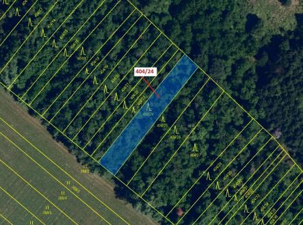 Prodej pozemku, les, 741 m²