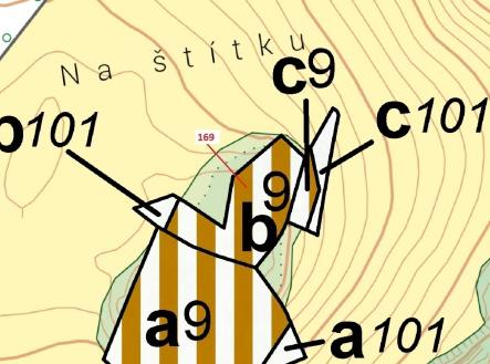 Prodej pozemku, les, 1 917 m²