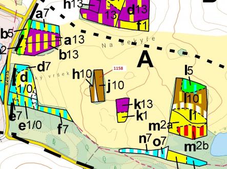 Prodej pozemku, les, 1 323 m²
