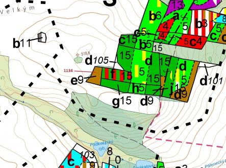 Prodej pozemku, les, 1 083 m²