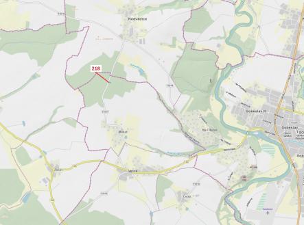 Prodej pozemku, les, 682 m²