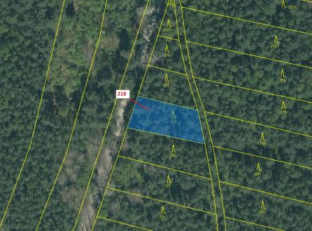 Prodej pozemku, les, 682 m²