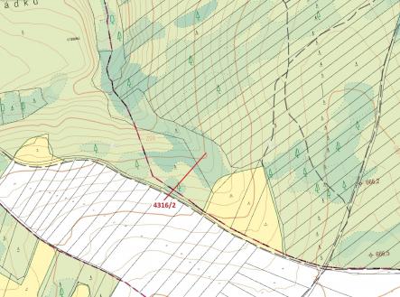 Prodej pozemku, les, 7 085 m²