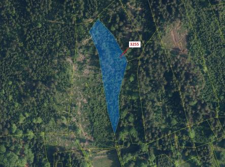 Prodej pozemku, les, 6 125 m²