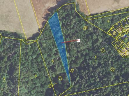 Prodej pozemku, les, 1 816 m²