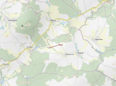 Prodej pozemku, les, 3 464 m²