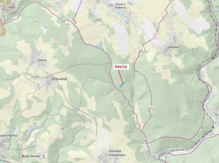 Prodej pozemku, les, 4 305 m²