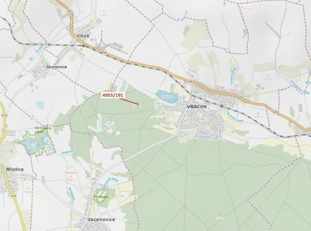 Prodej pozemku, les, 1 174 m²