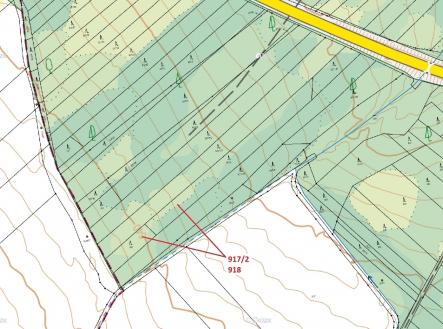 Prodej pozemku, les, 3 965 m²