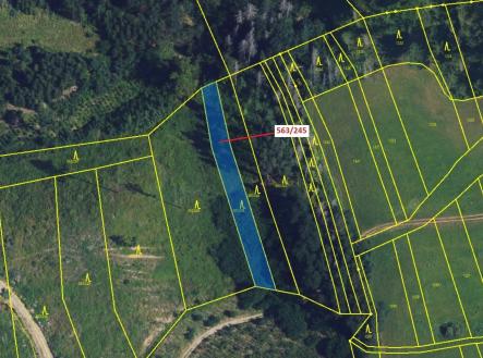 Prodej pozemku, les, 1 009 m²