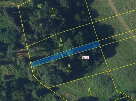 Prodej pozemku, les, 316 m²