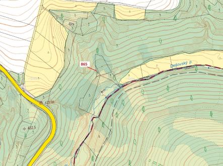 Prodej pozemku, les, 111 m²