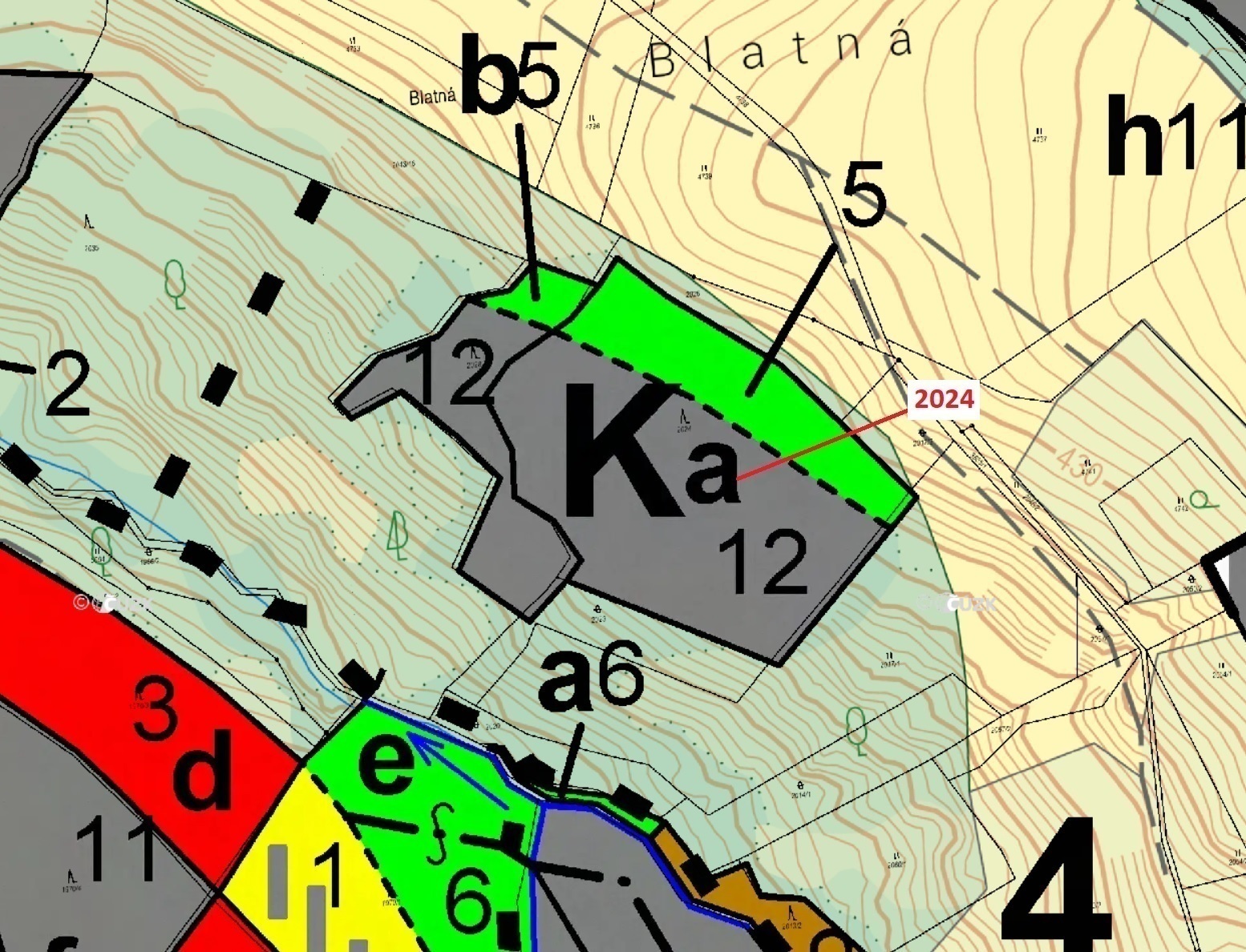 Lesní pozemek o výměře 8536 m2, podíl 1/1, katastrální území Slopné, obec Slopné, obec s rozšířenou 