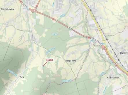 Prodej pozemku, les, 1 981 m²